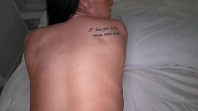 Big tit bends over for wild POV hammering