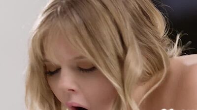 Aiden Ashley gives Coco Lovelock a crash course in lesbian sex