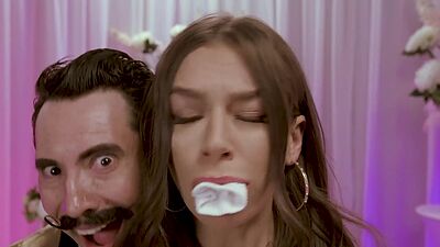 Bride April Olsen and mother in law Lauren Phillips fucked at wedding expo