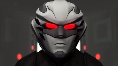 Hot sex in the sci-fi-lab. A sexy girl gets fucked by an android monster