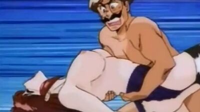 Hentai babe takes massive dick in her wet pussy