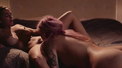 20yo small titted lesbos lick each others wet pussies