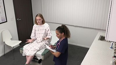 Fuck me, Doctor! Please fuck me! Horny patient wants cock!