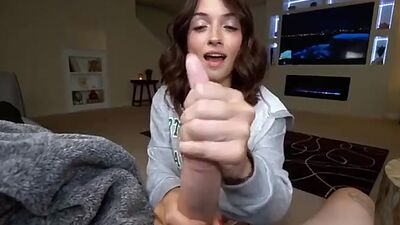 My Cute Stepsister gives me the best ASMR Handjob ever BrookeTilli