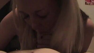 Kendall with natural tits Blowjob Dick closeup