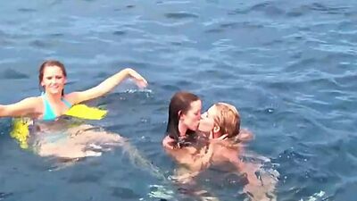 BrookeSkype Lesbian kissing nude Boat Vacation