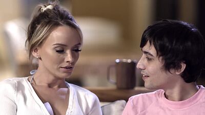 Too tired MILF stepmom fucks big cock stepson and enjoyed his big hard dick