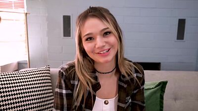 Stepbrother gets a little help from his stepsister Mia Kay