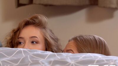 Stepbro seduced by hot big ass teen Tiffany Tatum and stepsis Nata Ocean