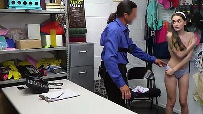 Officer Tommy offered his real cock for curious teen Sera
