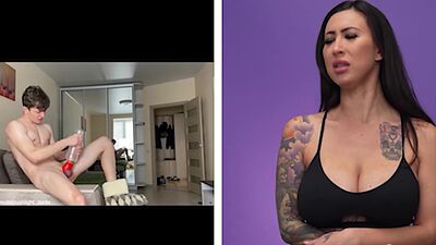 Watch me Wank With My Fleshlight – She Reacts