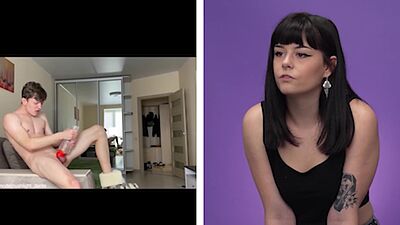 Watch me Wank With My Fleshlight – She Reacts