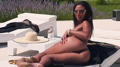 Big ass tattooed ebony anally fucked by big cock outdoor