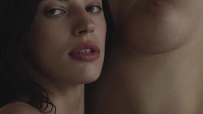 Perfect lesbian teens Oksana Oksi and European model Kay J posing together