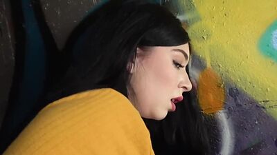 Pickedup big titted MILF fucked in hairy pussy in POV