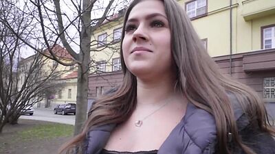 Busty MILF fucked for money by fake agent in POV doggy style