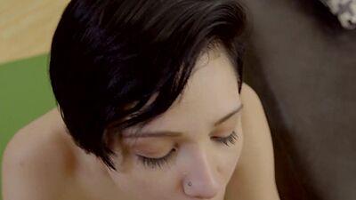 My horny teen stepsister Cadey Mercury wants my cum and she sucked my dick