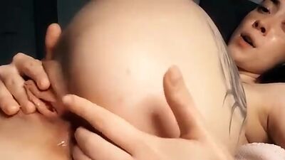 Hot Ariana Fucks her Tight Holes with Big Dildo and Squirts