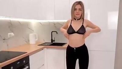 Hard Anal Fuck with Slutty Girlfriend on the Chair