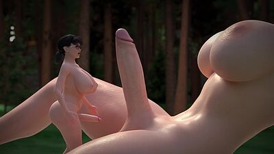 Down the rabbit's hole - 3D Futanari Animation