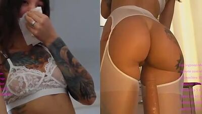 Brunette from adult site fucks her pussy with a fuck machine again