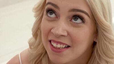 Gagging slut anally fucked in missionary after sucking cock