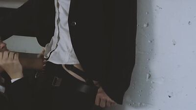 Lesbian queers enjoy strapon pussyfuck after strapon suck