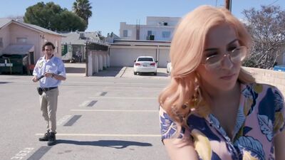 April O'neil tricked into fucking a security guard over a fake ticket