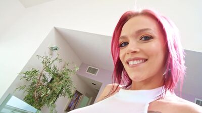 Anna Bell Peaks squirts all over his cock while giving a blowjob!!!