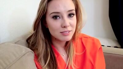 The minute detention girl Haley Reed has visitation with her stepbrother she sucks his cock and rides his cock