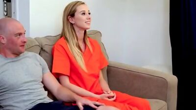 The minute detention girl Haley Reed has visitation with her stepbrother she sucks his cock and rides his cock