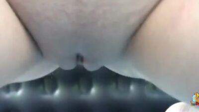 Swinger couple having sex at the beach camping