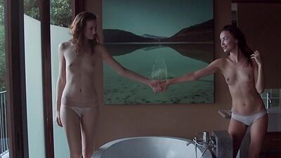 Petite blonde teen Yana West posed for hot lesbian teen Heidi Romanova