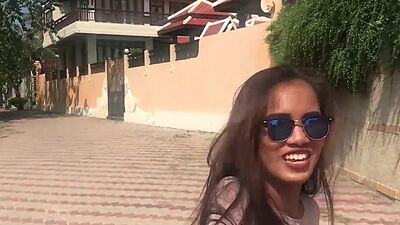 My new girlfriend sucked big hard cock before Asian teen got fucked hard