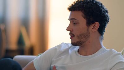 Stepson joins his stepmom and her student as they make out together