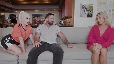 Gia and Madison Brite tag teamed GI's massive cock