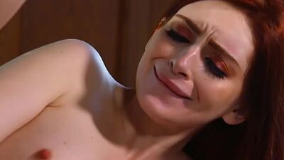 Hairy redhead 19yo fucked by older cock before deepthroat