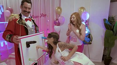 Hot big ass bride sucked big hard cock with future big tits mother in law