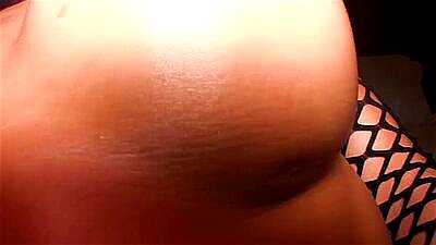 Curvy ladyboy slut with big cock riding big hard cock after passion posing