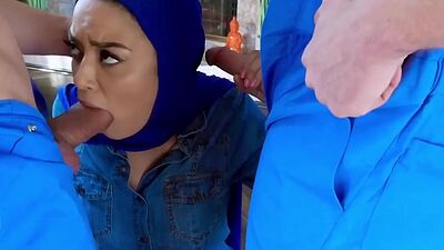 Bambino and Mike fucked Maya's mouth and pussy