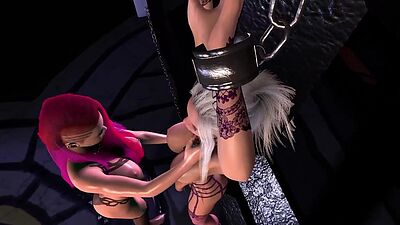 Futa Fetish Aninmation with Big Tits Babes