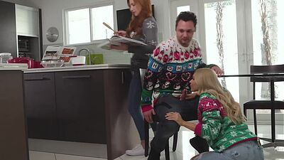 Stepdaddy getting a blowjob from his horny stepdaughter Emma