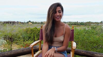 Amazing Latina teen with big ass Katherinne Sofia showed her perfect body