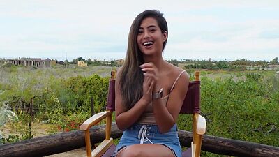 Amazing Latina teen with big ass Katherinne Sofia showed her perfect body