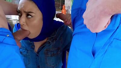 Mike Mancini and Bambino tag teamed arab teen Maya