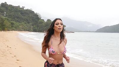 Great vacation and amazing cock sucking for Latina teens new boyfriend