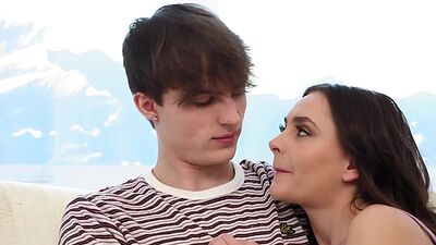 Aften Opal Fucks with  Boyfriend while StepMom Watches