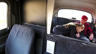 Amateur teen taxi driver pussyfucked by perv client