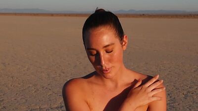 Hot teen Willa Prescott revealed perfect body in hot outdoor posing action