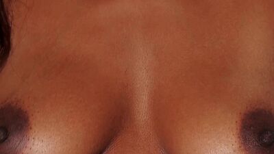 Cute ebony model danced in hot lingerie before perfect striptease action